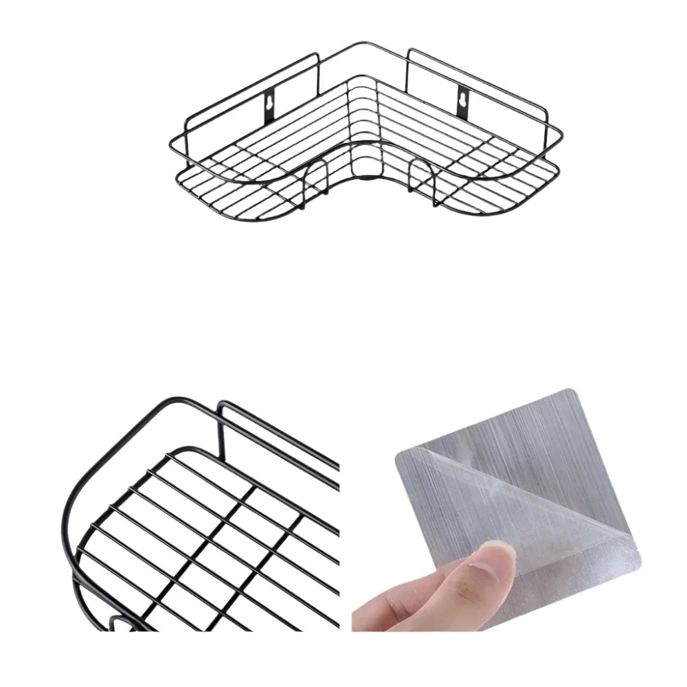 NNEOBA Non-Perforated Triangle Bathroom Shelf-0