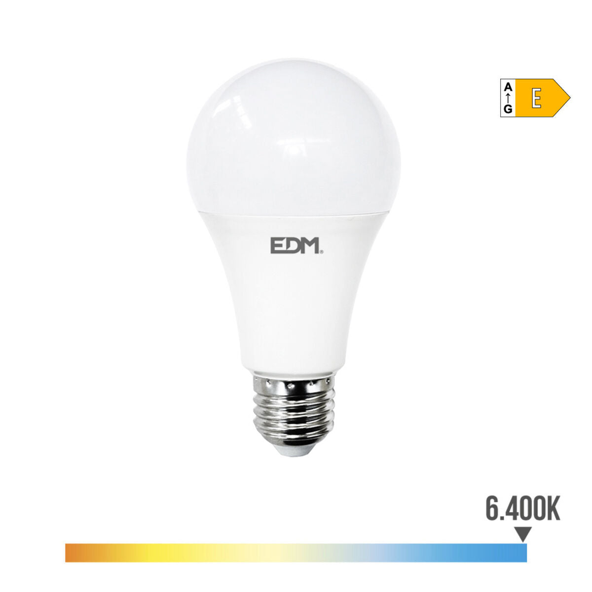 LED lamp EDM 98722 E 24 W 200 W E27 2700 lm Ø 7 x 13,6 cm (6400 K)-2