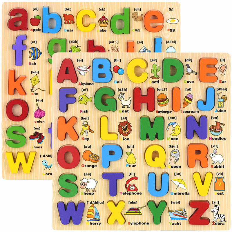 Educational Wooden Cartoon Hand Grab Puzzle Board for Children's Day Gift