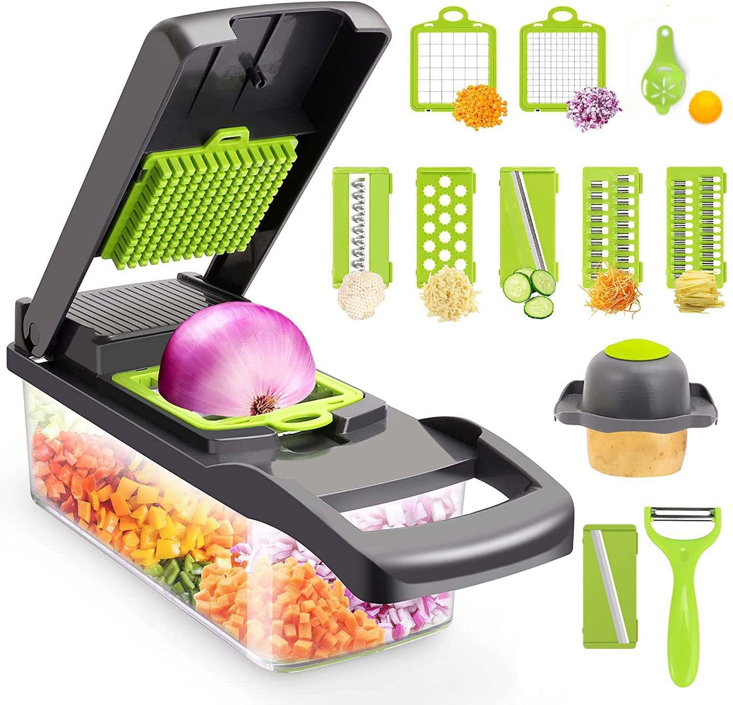 Pressed 14-piece Vegetable Cutter Kit