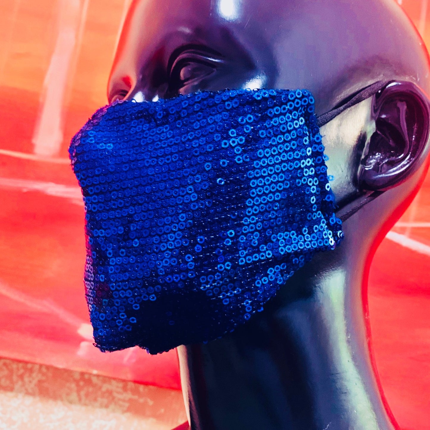 Face mask with sequins-1