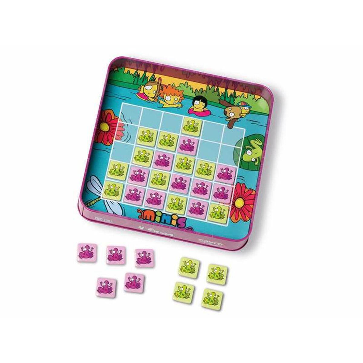 Educational Baby Game Cayro Frogs 19 x 19 x 3,5 cm 8 Pieces-1