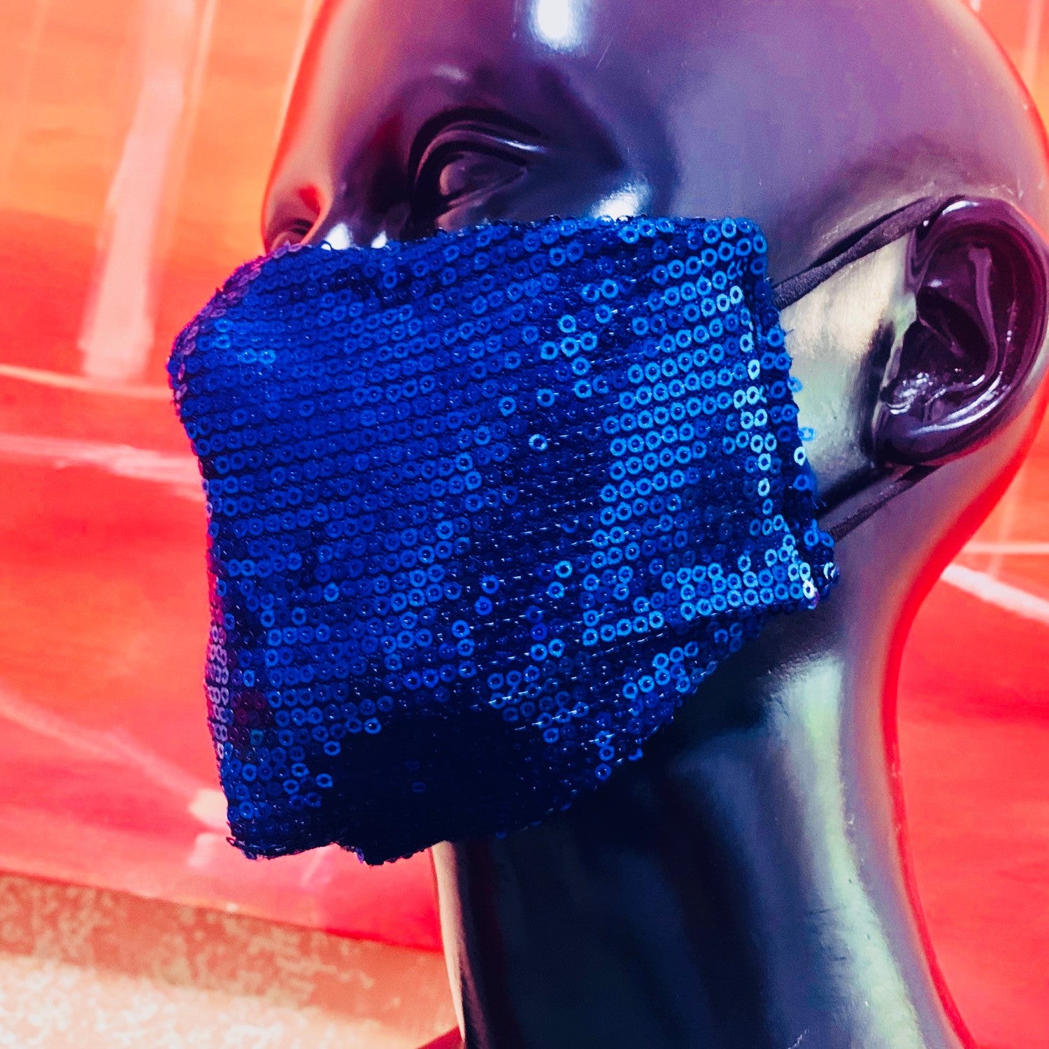 Face mask with sequins-1